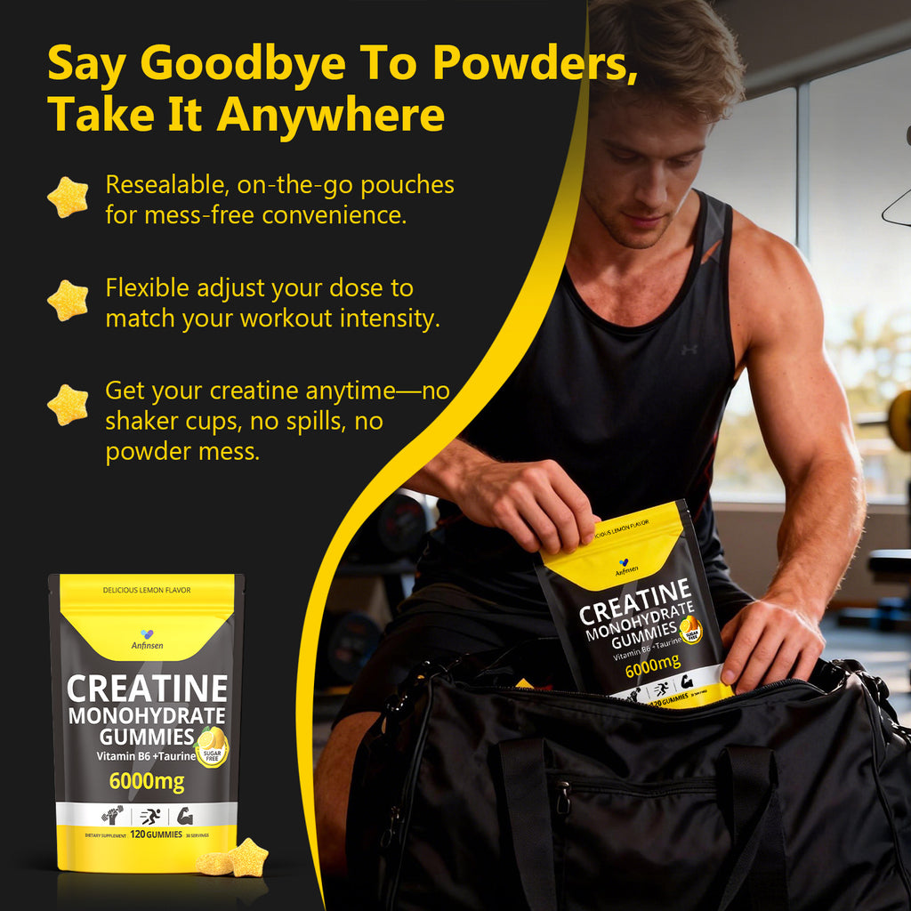 Creatine Gummies Sugar-Free with 6000 mg Creatine Monohydrate