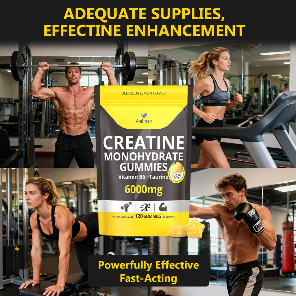 Creatine Gummies Sugar-Free with 6000 mg Creatine Monohydrate
