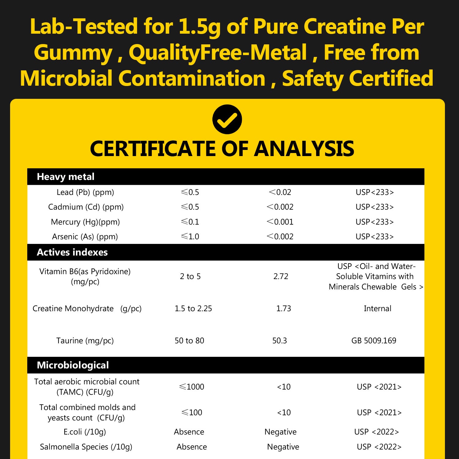 Creatine Gummies Sugar-Free with 6000 mg Creatine Monohydrate